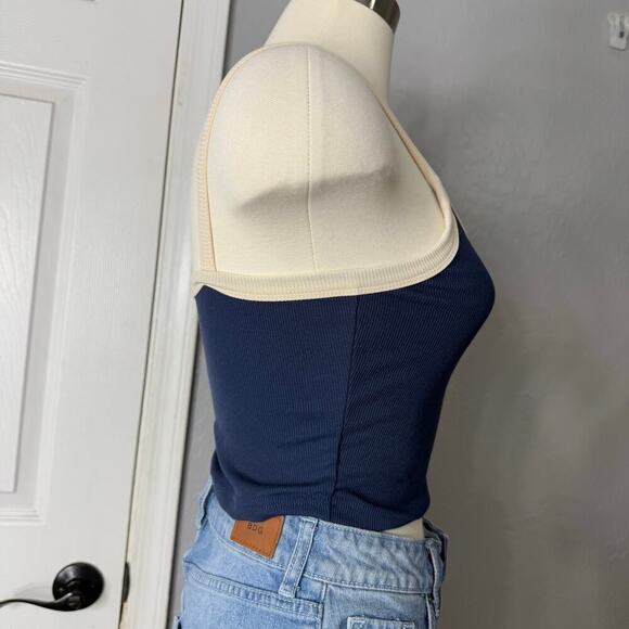 Dash girls top size s navy blue spaghetti strap top - Picture 3 of 5